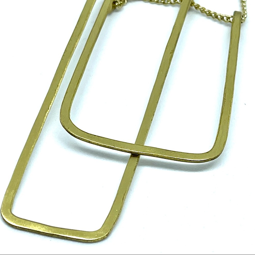 Rectangular Area Stars Necklace - Picture 2 of 4